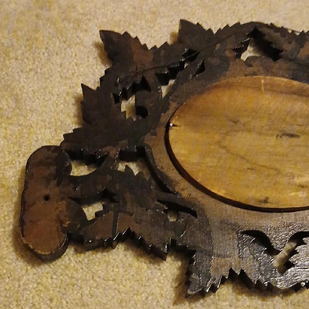 Vintage Leaf Design Wall Mirror